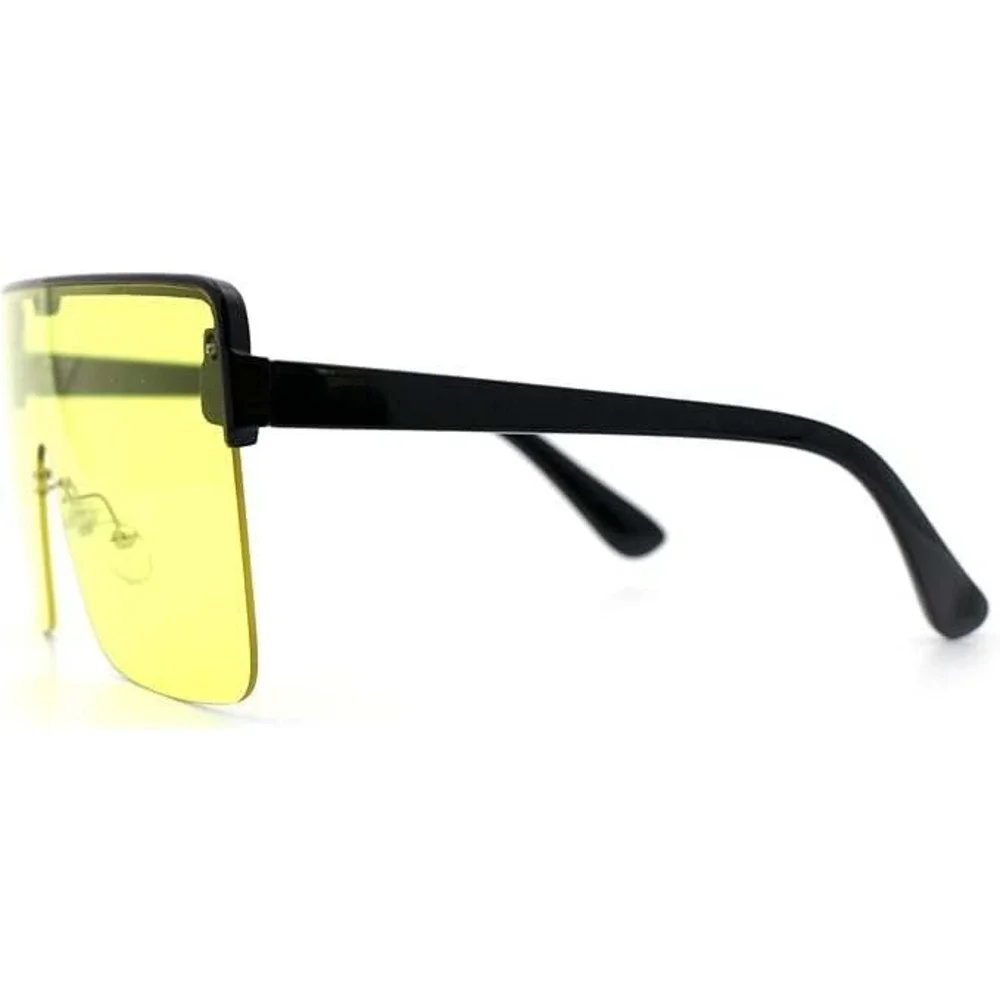 Sunglasses Men Women Yellow Lens Large Frame‎ Luxury Shades Fashion Style
